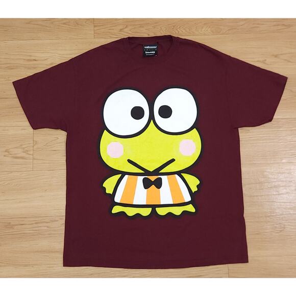 The Hundreds x Sanrio Keroppi Tee T-Shirt Maroon Burgundy Sz XL Short Sleeve - Picture 1 of 8